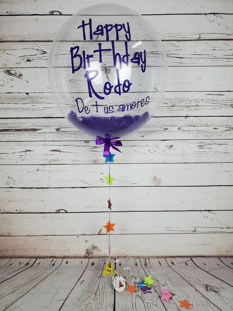 Personalized Confetti Birthday Balloon.