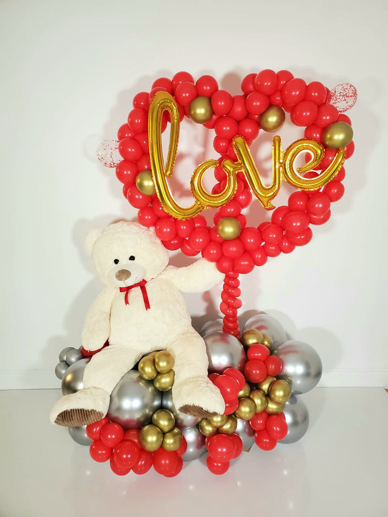 Teddy bear Balloon Bouquet.